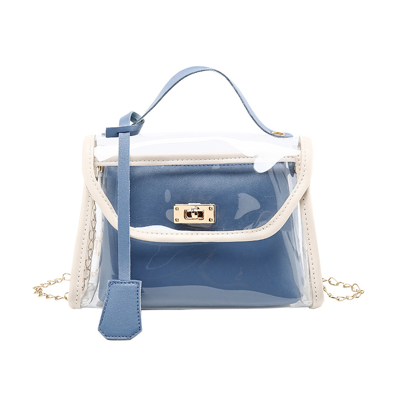 MZ Women's Transparent Handbag Crossbody Bag Kelly Style PVC - Image 5