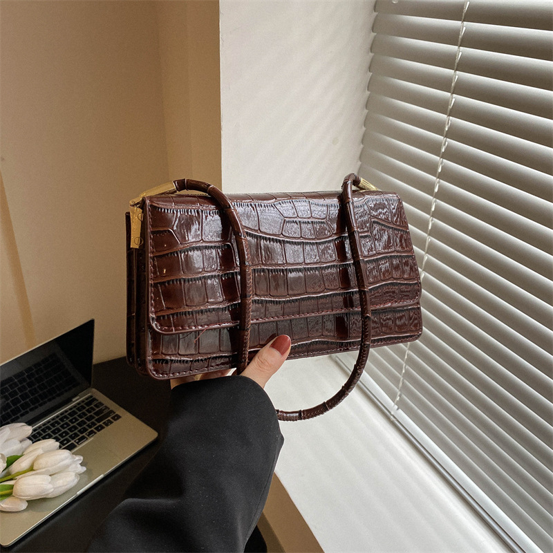 New Stone Pattern Candy Color Mini Square Bag 2023 Trendy Small Handbag Shoulder Crossbody Bag - Image 3