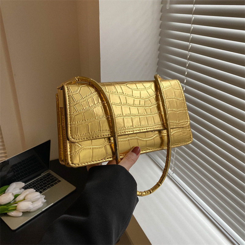 New Stone Pattern Candy Color Mini Square Bag 2023 Trendy Small Handbag Shoulder Crossbody Bag - Image 2
