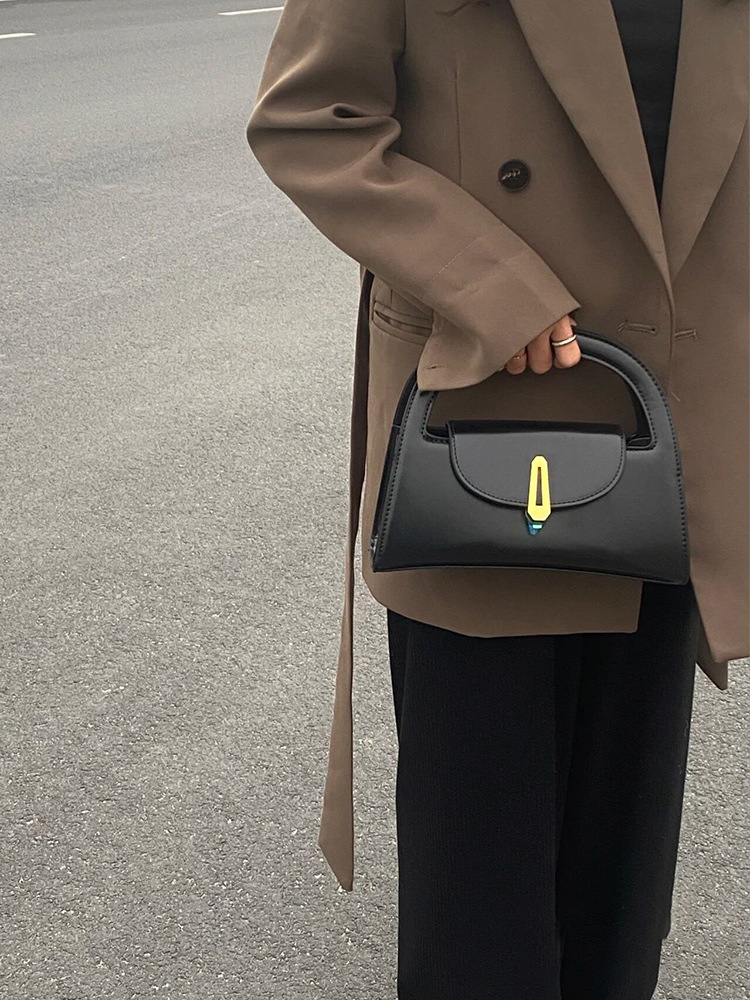 Premium Black Small Square Crossbody Handbag for Women Summer 2023 Design - Image 4