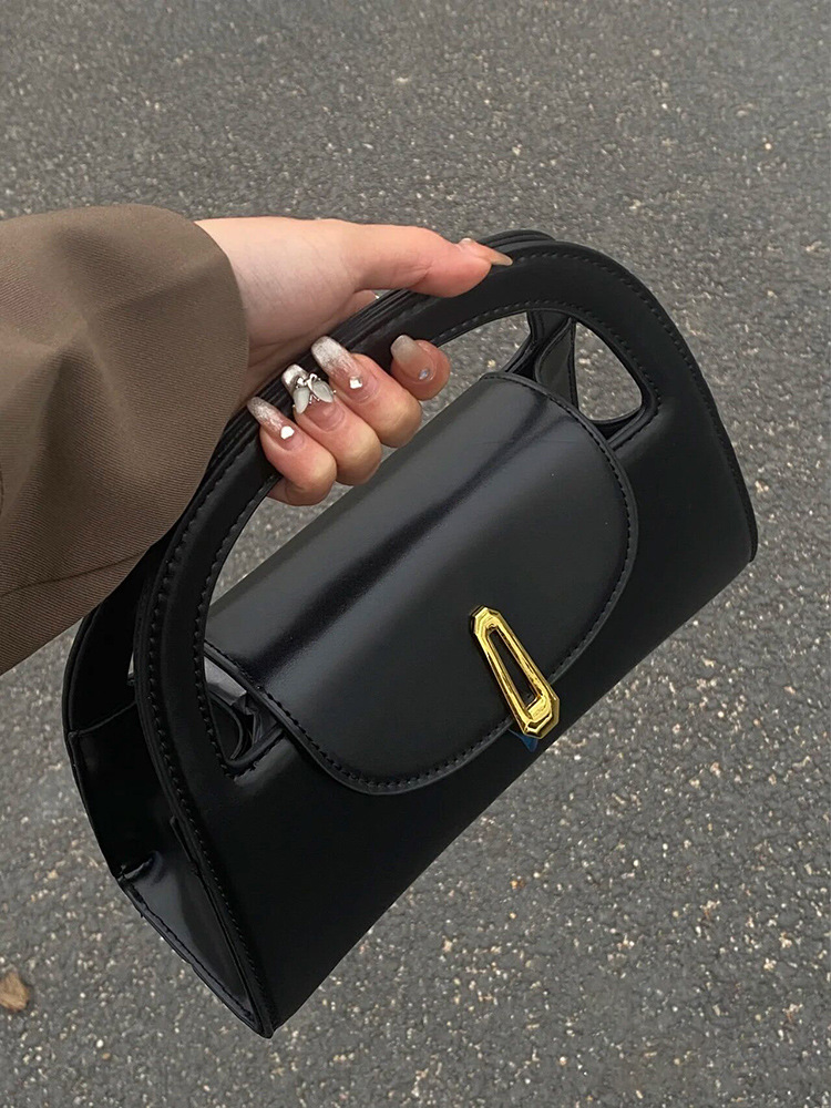 Premium Black Small Square Crossbody Handbag for Women Summer 2023 Design