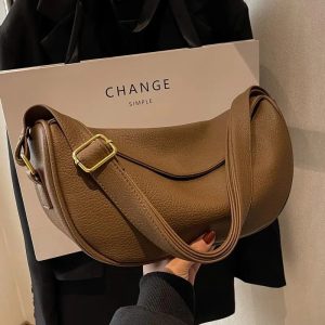 MZ French Niche Fashion Underarm Mini Bag Women 2023 New Trendy Dumpling Crossbody Bag