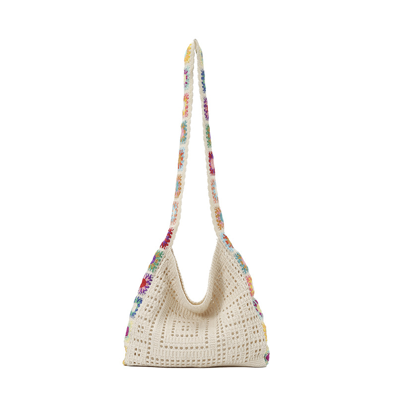Women's Crochet Tote Bag Lightweight Summer Beach Handbag - Image 5