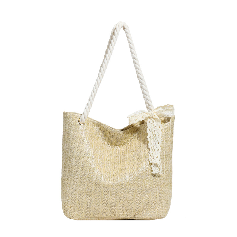 Cross-Border Straw Woven Underarm Women's Bag 2025 Summer Woven Bag Casual Vacation Beach Women's Shoulder Handbag - Image 5