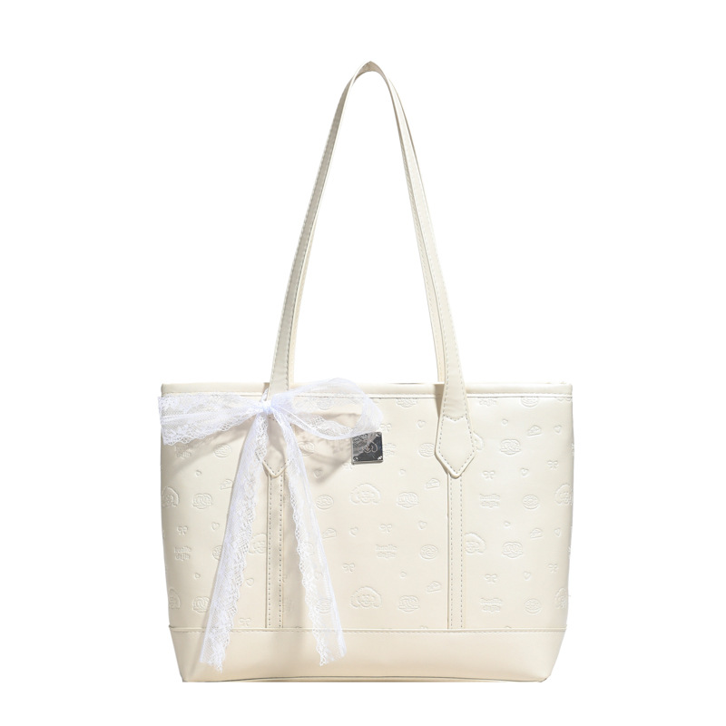 Women's 2025 Tote Bag Large Capacity Shoulder Handbag PU Solid Color - Image 5