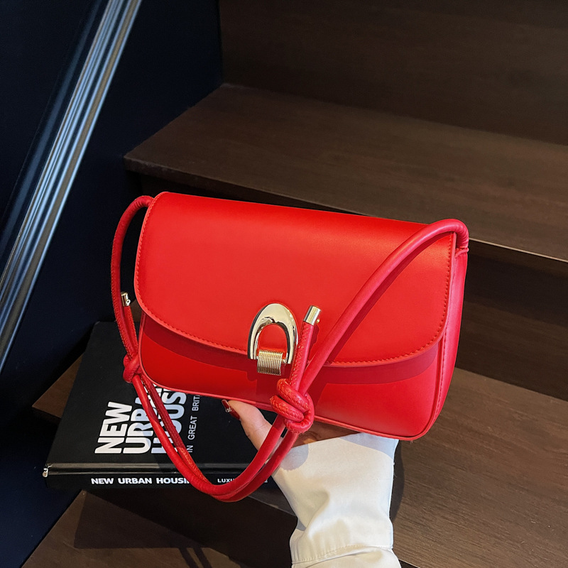 2025 New Spring Minimalist Women's One-Shoulder Crossbody Small Square Bag Solid Color - Image 4