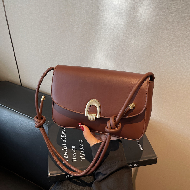 2025 New Spring Minimalist Women's One-Shoulder Crossbody Small Square Bag Solid Color