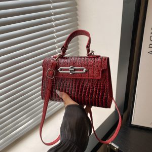 Women's 2025 New Trendy Korean Small Square Handbag Kelly Bag Crossbody