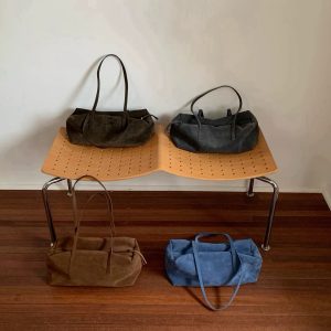 MBH Korean Dongdaemun Style Baguette Bag in Top Layer Matte Cowhide